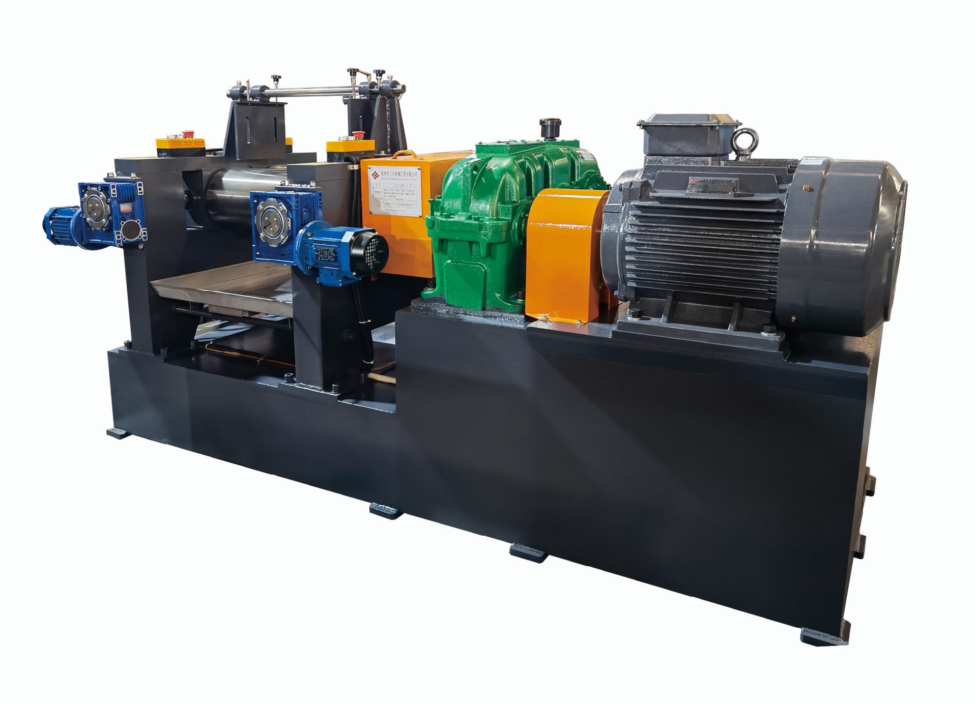 Mixing mill drive system - motor and gearbox