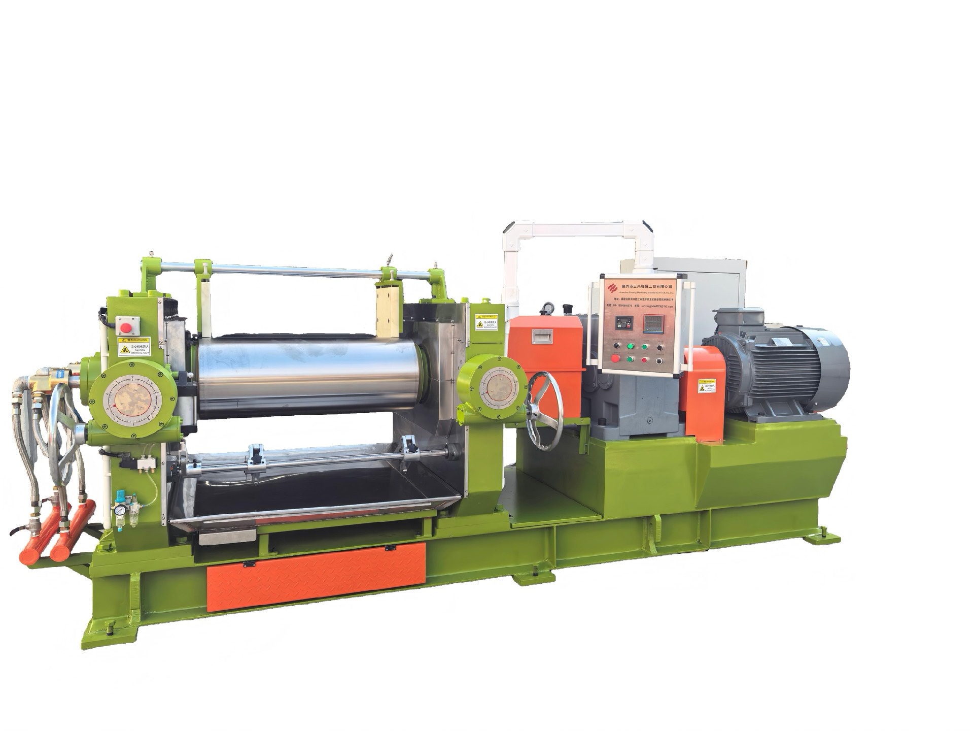 Two roll mill lab/production model