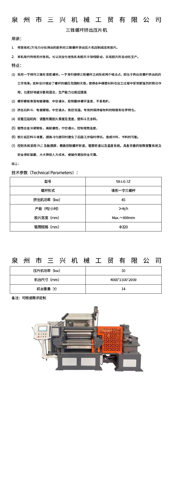 Machine Detail